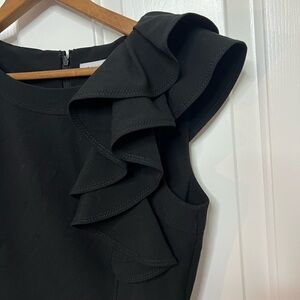 Calvin Klein Ruffle Sheath Dress